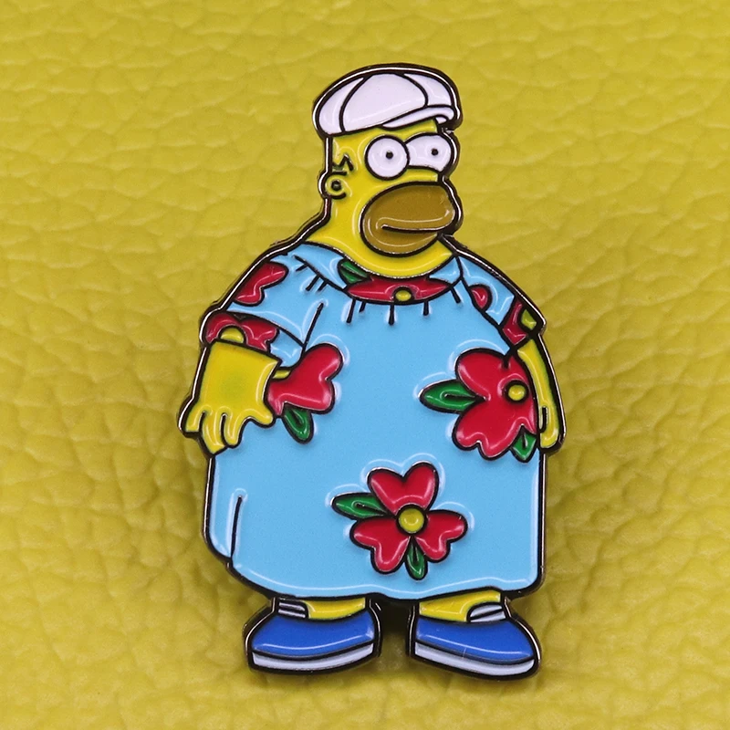 Симпсоны эмалированный значок Homer|Броши| |