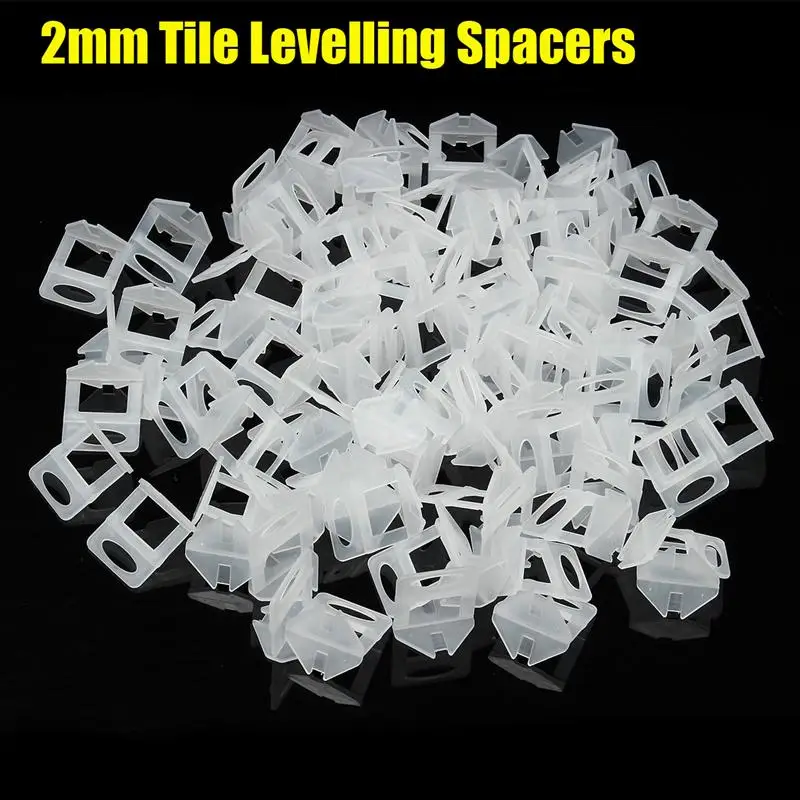 

200pcs Pro Tile Leveling System Clip Kit Wall Floor Tiling Spacer Tool 2mm