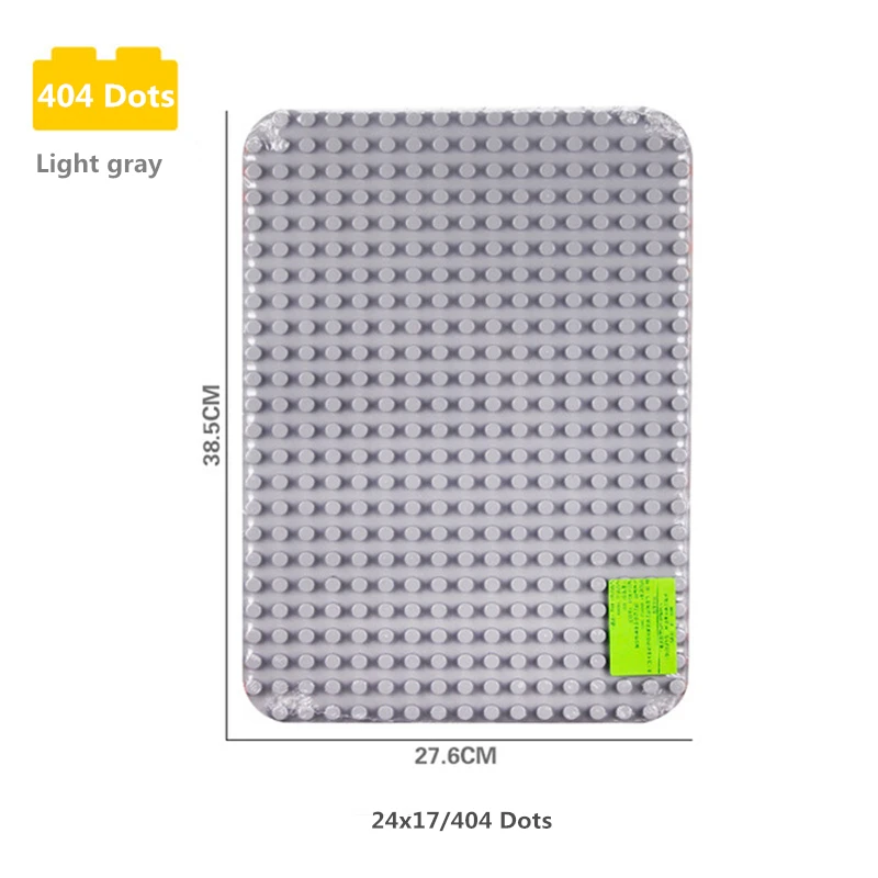 404 Dots Diy большие частицы Duploe здание основание для блоков enlamten Детские Кирпичи