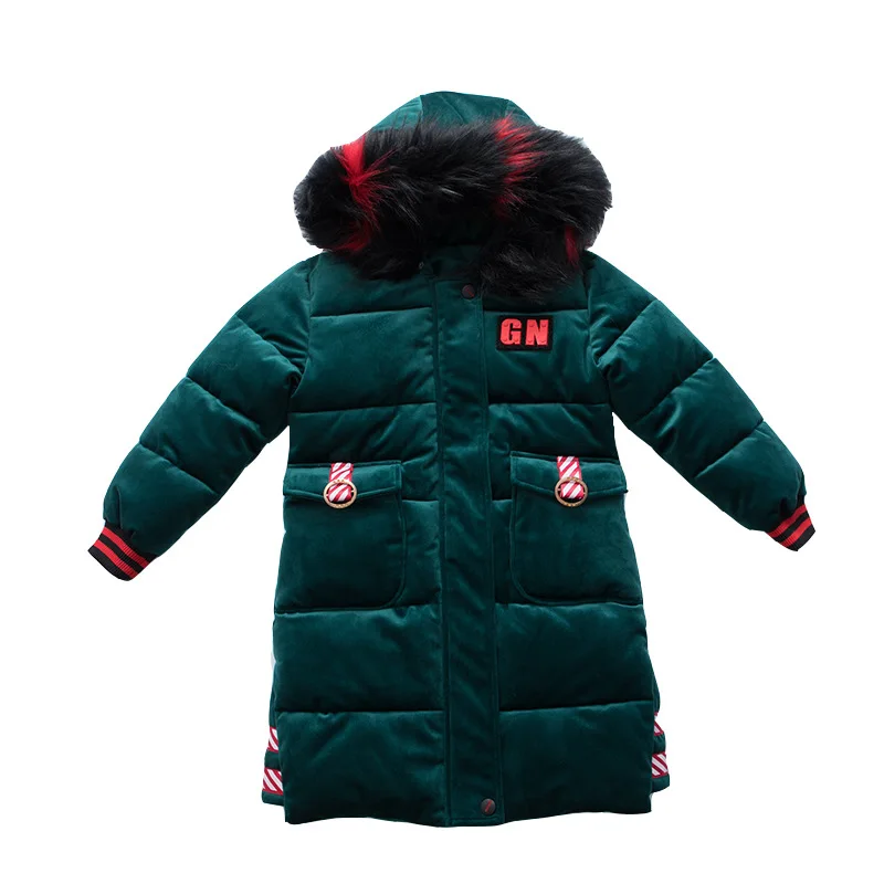 

Princess Winter Coat for Girls Solid Kids Long Down Jackets Age 6-10 Years Children Outfits Winter Girls Clothing