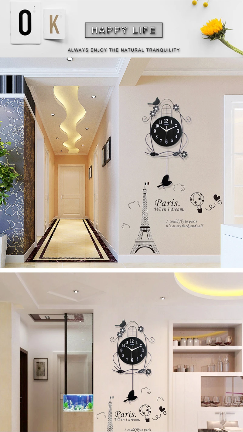 led clock wall clock kids modern wall clock (2)