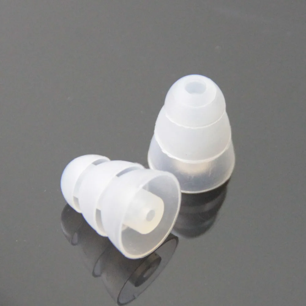 

Poyatu Transparent Small size Triple Flange Eartips for Shure Se215 SE535 SE315 420 425 530 Westone In-Ear Headphones Earbuds