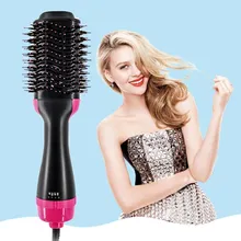 Многофункциональный бигуди для волос Электрический стайлер фен, плойка Профессиональный фен, расческа 110-220 В Инструменты для укладки EU/US Plug