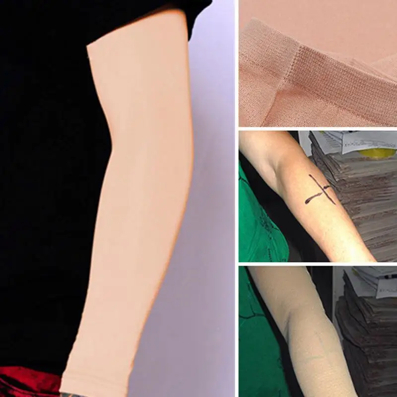 

1 pc Tattoo Cover Up Compression Sleeves Bands Forearm Concealer Support Skin Color Tattoo Aftercare UV Protection Oversleeve