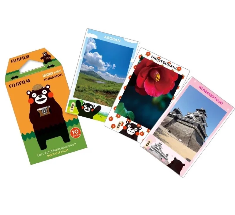 Новый 10 листов Fujifilm Instax Mini 9 пленка KUMAMON медведь kumamoto фотобумага мгновенная для