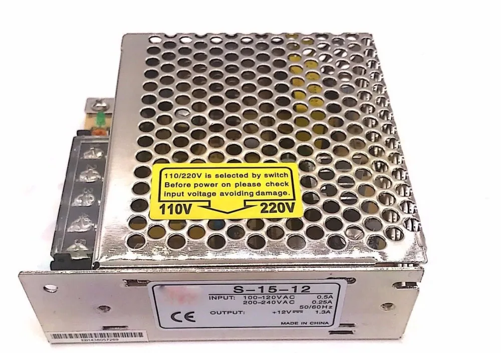 NEW AC100-240V to 12V DC 1.3A 15W Regulated Switching Power Supply | Обустройство дома