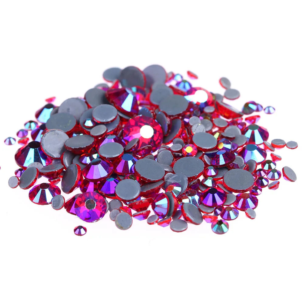 Buy 1440pcs Light Siam AB Crystals Glass Hot Fix
