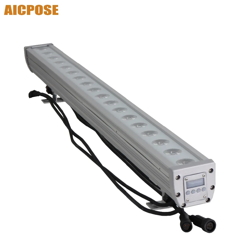 Barra de Luz Levou ao ar Show de Luz do Estágio Luz de Inundação Ip65 à Prova d’ Água 18×12 w Rgbw 4in1 Led da Arruela da Parede Dmx512 Lavar Waller Livre Bar dj