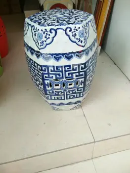 

Jingdezhen porcelain Garden stool ceramic stool for dressing table chinese blue and white ceramic home decorative stools