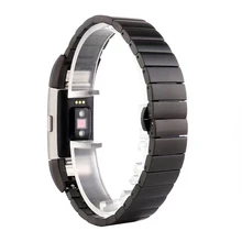 Браслет из нержавеющей стали Смарт-часы ремешок для Fitbit Charge 2 Bamboo фестиваль Прямая JULL15 Профессиональный Oct2