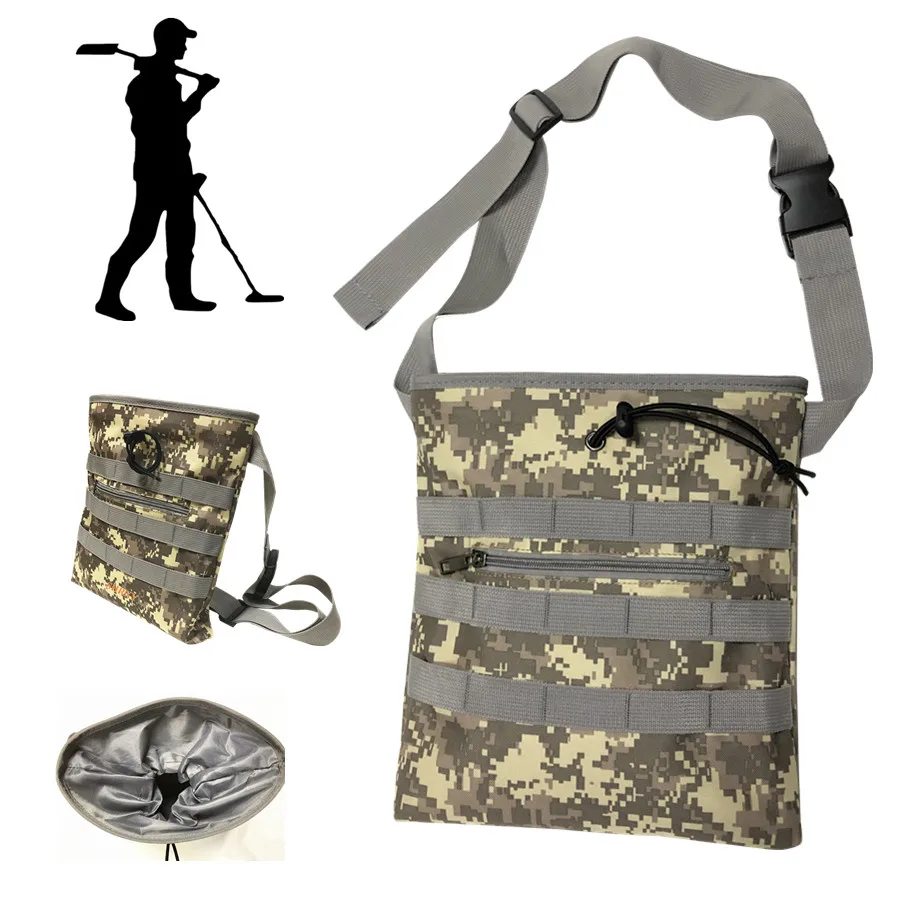 

Metal Detector Finds Bag Digger's Pouch Camo Waist for Metal Detecting Treasure Hunting