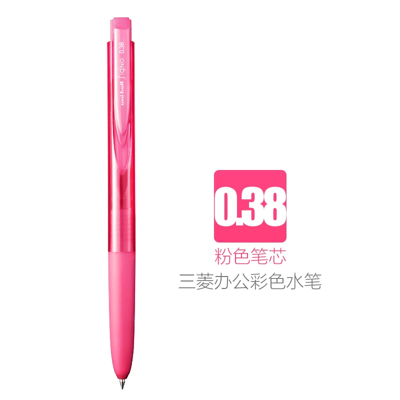1 шт Uni Signo RT1 UMN-155 гелевая ручка 0,38/0,5 мм 10 K6 версия гелевая ручка для письма цветная ручка для воды студенческие Обучающие канцелярские принадлежности - Цвет: 0.38mmPink refill
