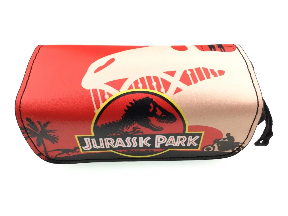 

Jurassic World PU zipper pencil case Jurassic park stationery bag school pen bag Makeup Case Coin purse for students