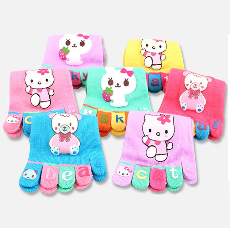 Носки с рисунком кролика котенка медведя детей 3 8 лет|boys socks|child toe sockskids socks |