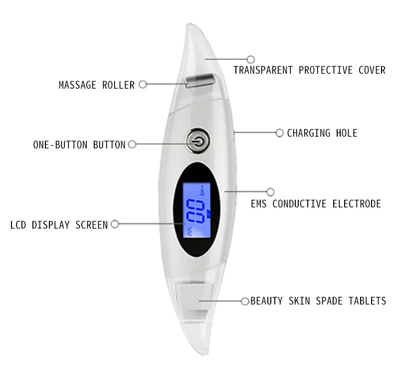 Lcd ультразвуковое Гальваническое ионное скруббер для кожи, пилинг, очищающее средство для пор, EMS, подтяжка лица, Отбеливающее перезаряжаемое очищающее устройство для лица