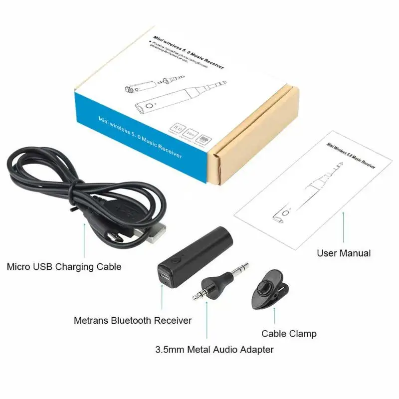 Адаптер Bluetooth 5,0 аудио приемник hmini A2DP беспроводные стерео 5,0 музыкальный приемник Bluetooth AUX music receiver Аудио адаптер