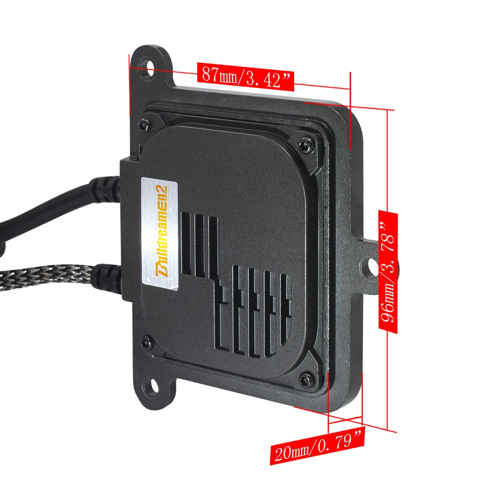 Buildreamen2 55 Вт HID ксеноновый блок переменного тока цифровой балласт зажигания 12 В
