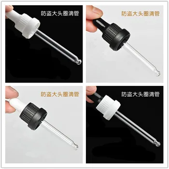 

1000pcs black white plastic cap / dropper glass lid tamper-evident neck 5 ~ 100ml oil bottles universal standard size