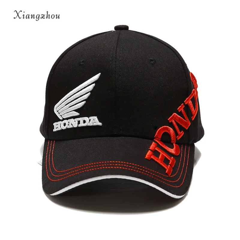 Moto GP Letters Honda Motocross Riding Hats 3D Embroidered Wing F1