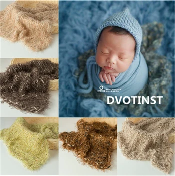 

Dvotinst Newborn Photography Props for Baby Crochet Knit Background Blanket Fotografia Bebe Accessories Studio ShootsPhoto Props