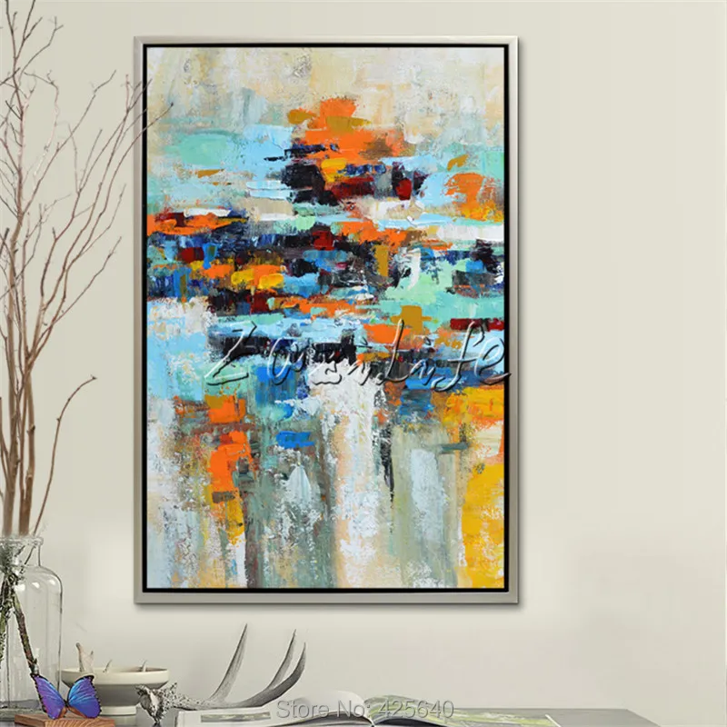

Canvas Oil Painting hand painted Modern abstract cuadros decoracion wall pictures for living room home home decor