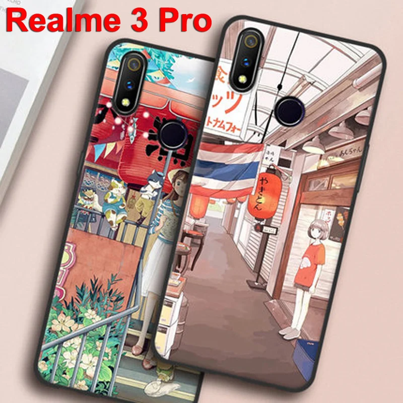 Чехол 6 3 &quotдля OPPO Realme pro чехол seven girl flower мягкий силиконовый из ТПУ для телефона