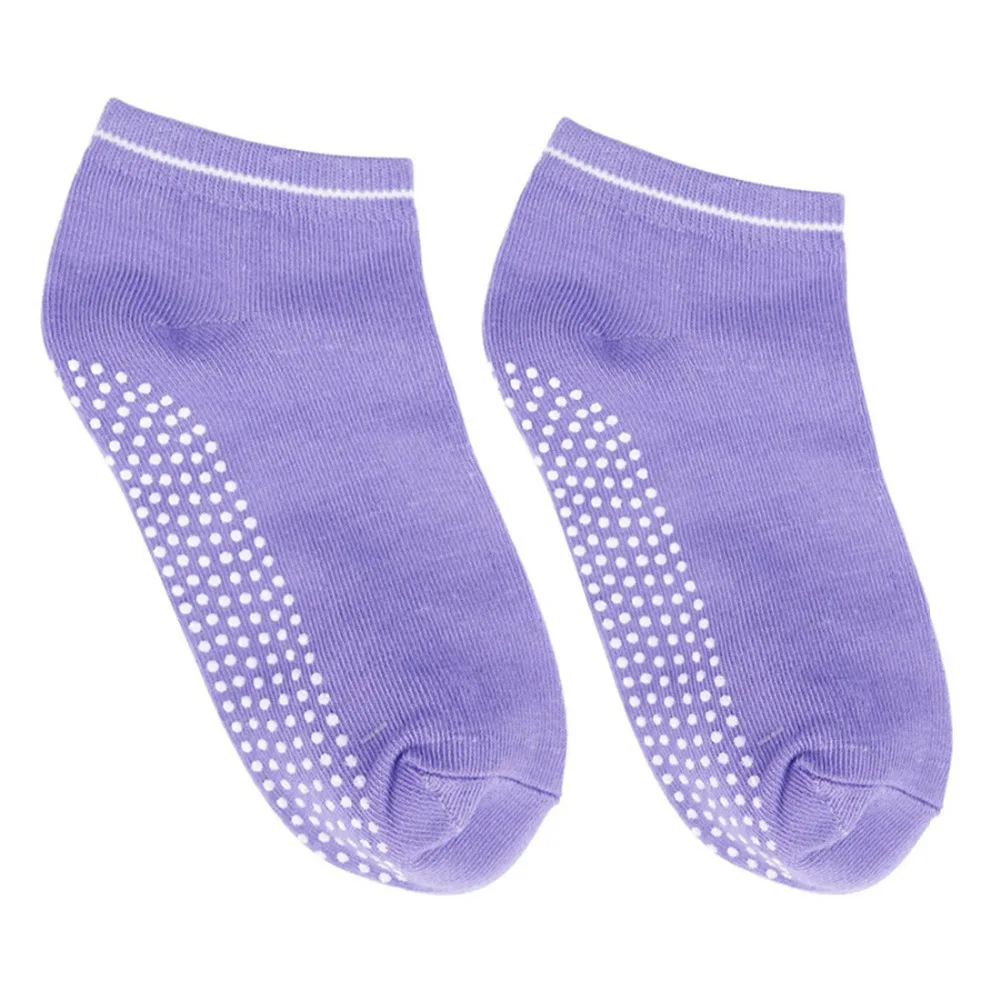 Женские нескользящие носки, для больничного использования, путешествий, йоги или пилатеса студии, домашнего использования(черный, синий, фиолетовый, 3 упаковки