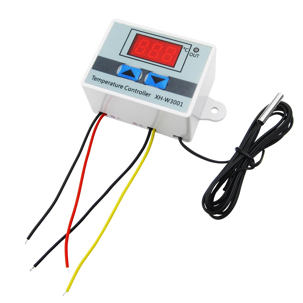 10A 12V 24V 220VAC цифровой светодиодный контроллер температуры XH W3001 для инкубатора