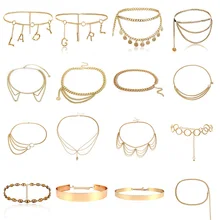 BLA роскошные женские ремни на цепочке, пояса, подходящие к любой талии, золотые серебряные Многослойные Длинная кисточка, цепочка, ремни для вечерние, ювелирные изделия, платье 3