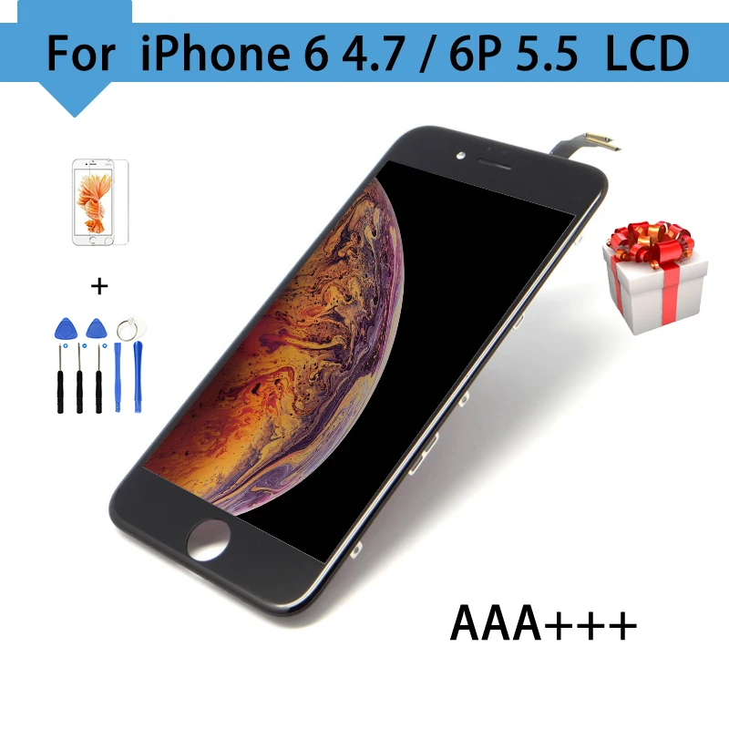 Без битых пикселей для iPhone 6 Plus ЖК дисплей сенсорный экран дигитайзер сборка