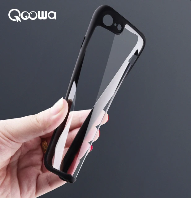 

New arrival 100% original Qoowa brand slim high-end 0.28mm transparant silicon case for iphone 7 in stock for iphone7