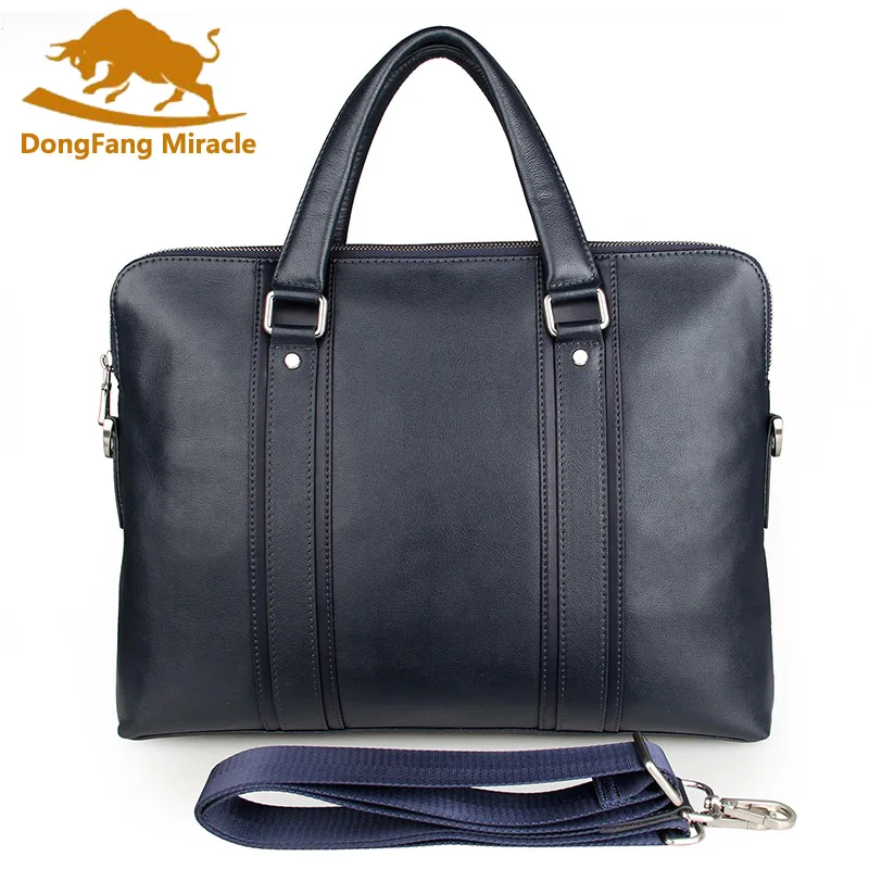 

New Cowhide Male Commercial Briefcase Real Leather Waterproof Vintage Men Messenger Bag Casual Natural Cowskin Business Bag