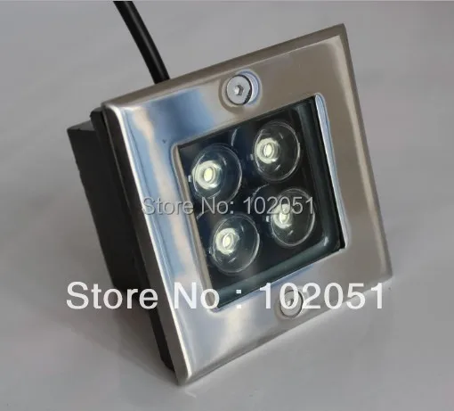 

LED floor light IP67 Led recessed outdoor lamp 4w square led buried lgith with CE&Rohs