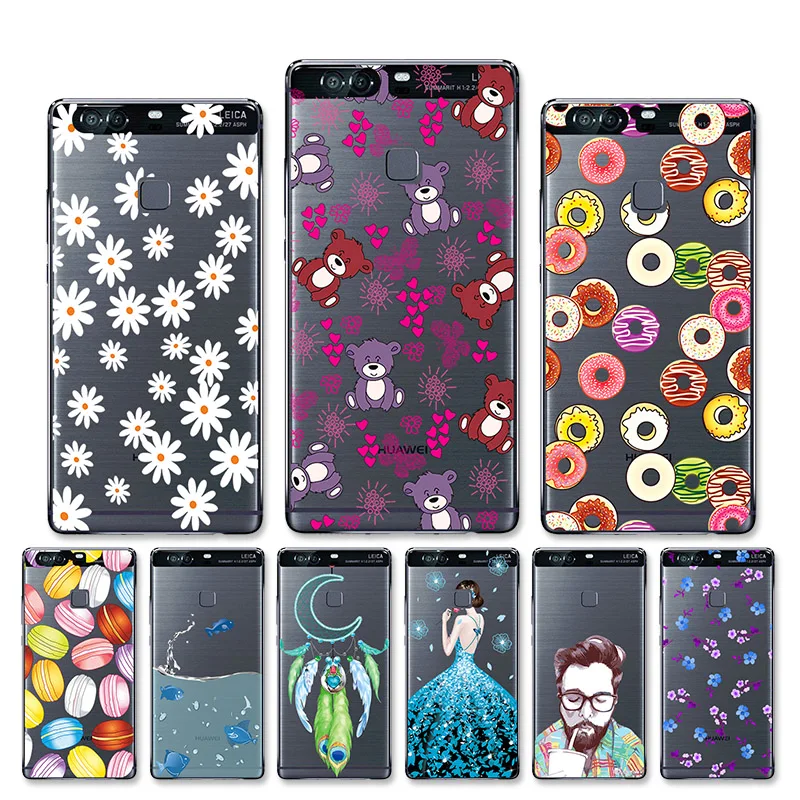 

For Huawei P9 Plus Cover P9 Plus Painted Soft Silicone Case For Huawei P9 Plus Case Luxury VIE-L09 VIE-L29 Phone Bumper P9Plus