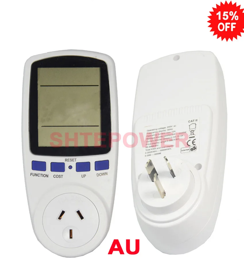 

Socket voltage measuring energy power digital meter for AU standard socket use