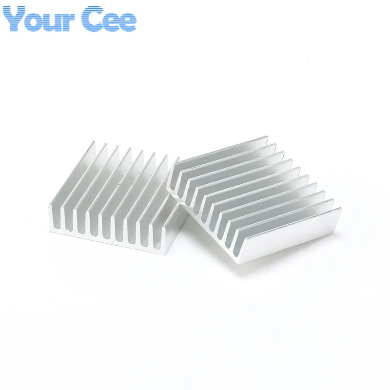 12 Pcs Silver Aluminum Radiator Heatsink Heat Sink Cooling Kit