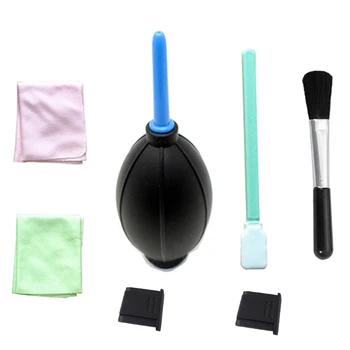 

7 in1 Camera Lens Clearing suit kit set Lens Clean-cloth Air Blower +cleaning bursh +Clean cloth+hot shoe+CCD SWAB