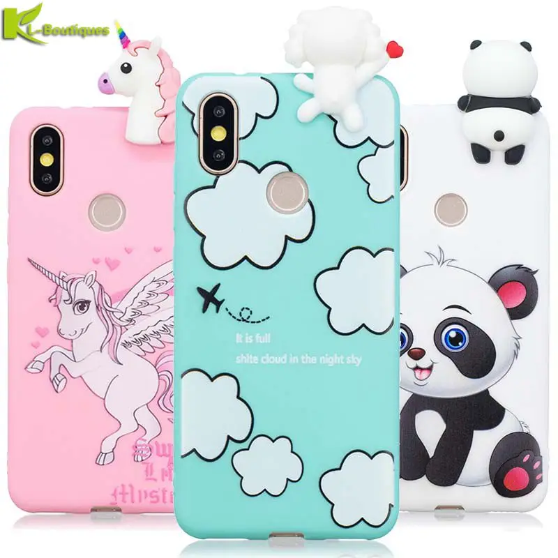 

For Coque Xiaomi Mi A2 Case on for Xiomi Xiaomi Mi A2 / Xiaomi Mi 6X Cover Fundas 3D Cute Silicone Dolls Toys Cartoon Soft Cases