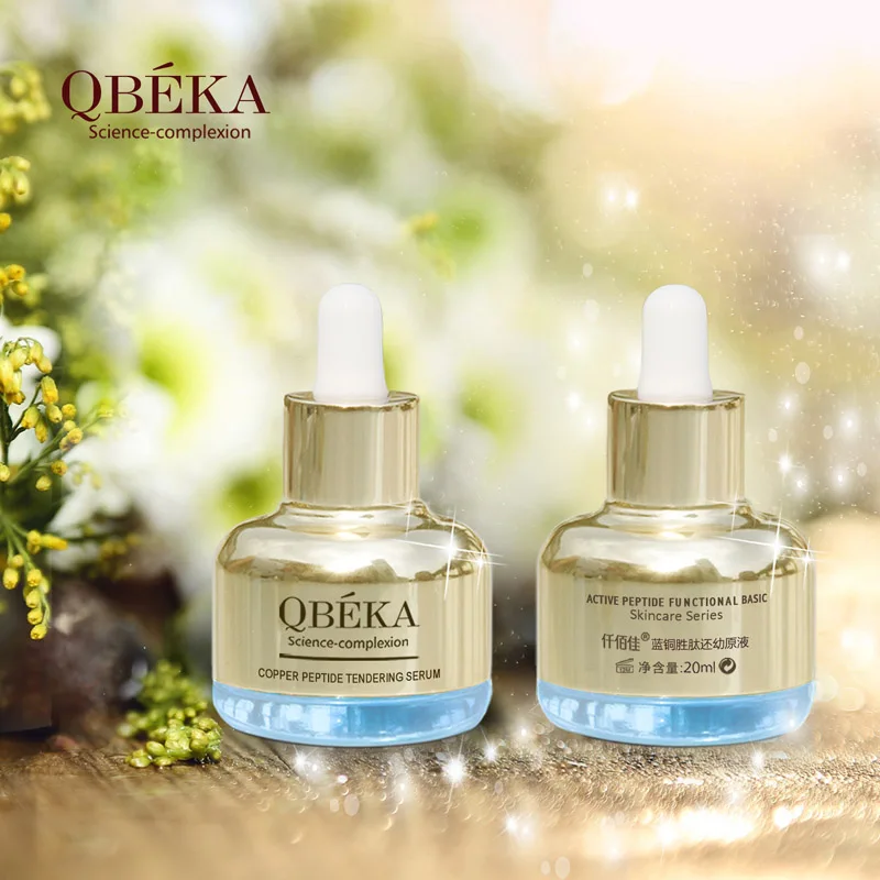 QBEKA Copper Peptide Tendering Serum Anti Aging Vitamin C Skin Care Facial Essence Anti Wrinkle Face Serums With Hyaluronic Acid QBEKA Copper Peptide Tendering Serum Anti Aging Vitamin C Skin Care Facial Essence Anti Wrinkle Face Serums With Hyaluronic Acid