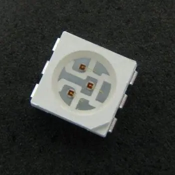 

1000pcs/bag 5050 SMD RGB LED with 60mA Forward Current and Reflow Soldering Technique