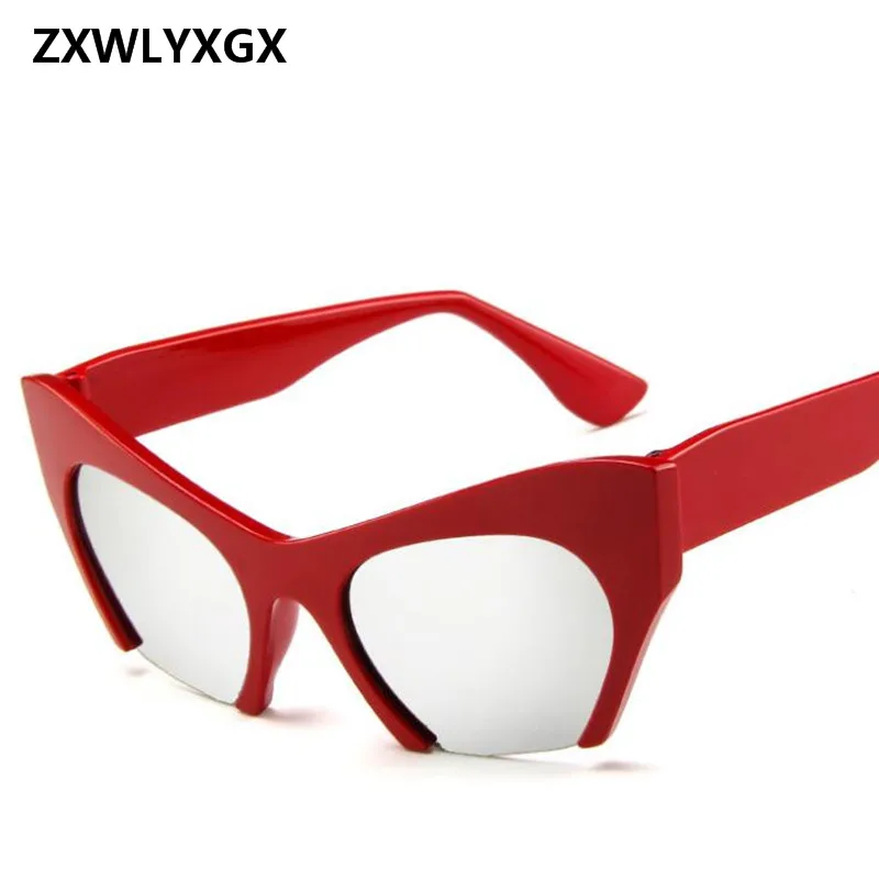 ZXWLYXGX 2019 Gafas Винтажные Солнцезащитные очки кошачий глаз женские брендовые