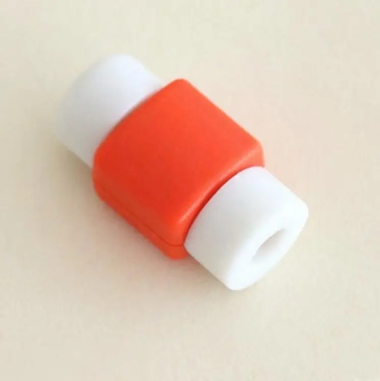 Милый Мультфильм USB Собака Панда мобильный в виде животного телефон аксессуар чехол для IPhone 5 5S 6 6s 7 8 6s plus xr xs max - Цвет: Оранжевый