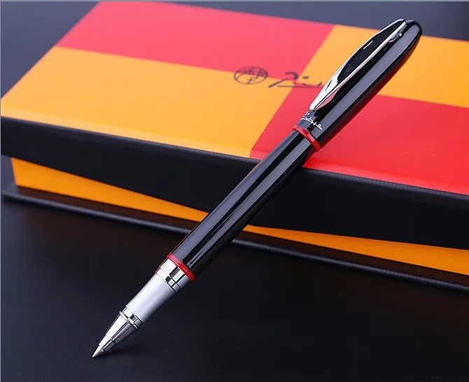Vermelho e Preto Clipe de Prata Material de Escritório Lote Montmartre Picasso 907 Roller Ball Pen Bola Caneta Pimio Canetas 13.6*1.3 Centímetros 1 pc - 7 High Quality Material escolar e de escritório