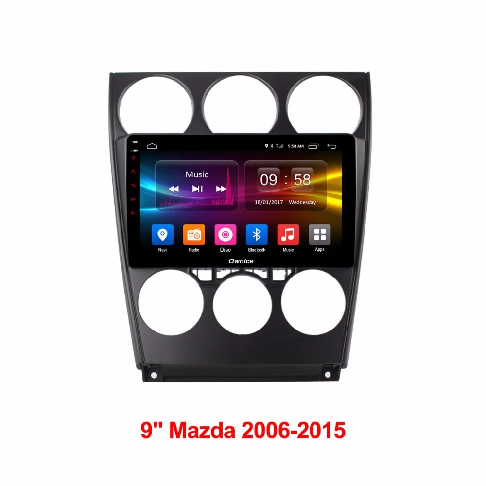 9-дюймовый Android 6 0 Восьмиядерный dvd-плеер для Mazda 2006-2015 Mazda6 2 Гб RAM + 32 ГБ ROM