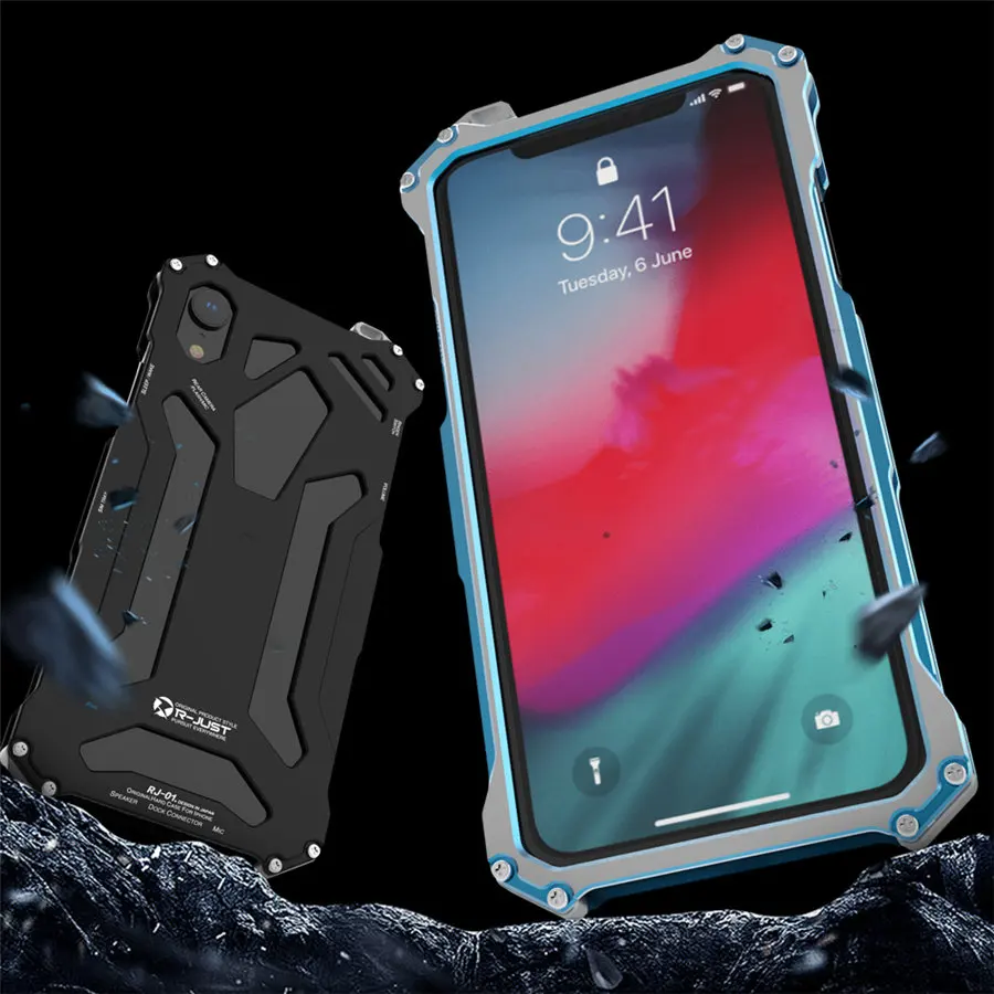 Оригинальный металлический чехол Gundam алюминиевый для iPhone Xs противоударный