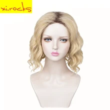 3555 Xi. Rocks Wig Brown Synthetic Curly Wigs For Women Ombre Light Blonde Short Wig African American Natural 13 Inches Trend 3555 Xi. Rocks Wig Brown Synthetic Curly Wigs For Women Ombre Light Blonde Short Wig African American Natural 13 Inches Trend