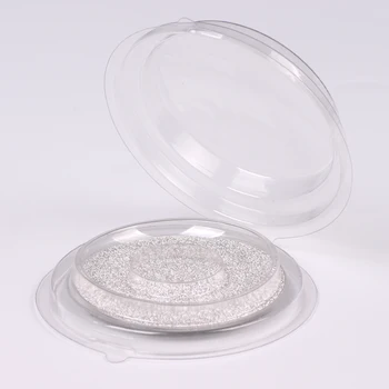

50/100pcs Disposable Empty Clear Round False Eyelashes Storage Case, DIY Elegant Fake Eyelashes Blister Package, Eye Makeup Tool