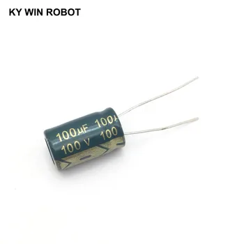 

10 pcs Aluminum electrolytic capacitor 100 uF 100 V 10 * 17 mm frekuensi tinggi Radial Electrolytic kapasitor