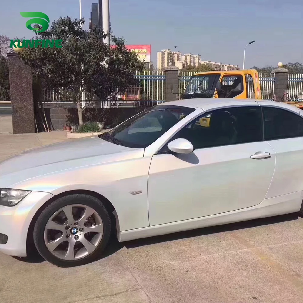 Автомобильный Стайлинг обертывание лазерная Белая Автомобильная виниловая пленка стикер для кузова Автомобильная наклейка без воздушных пузырей для мотоцикла Тюнинг автомобиля запчасти