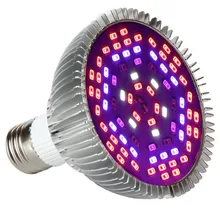 50 шт. 50 Вт привело растут лампочку, растут лампы для комнатных растений, завод лампочки для внутреннего сад парниковых AC 85-265 В